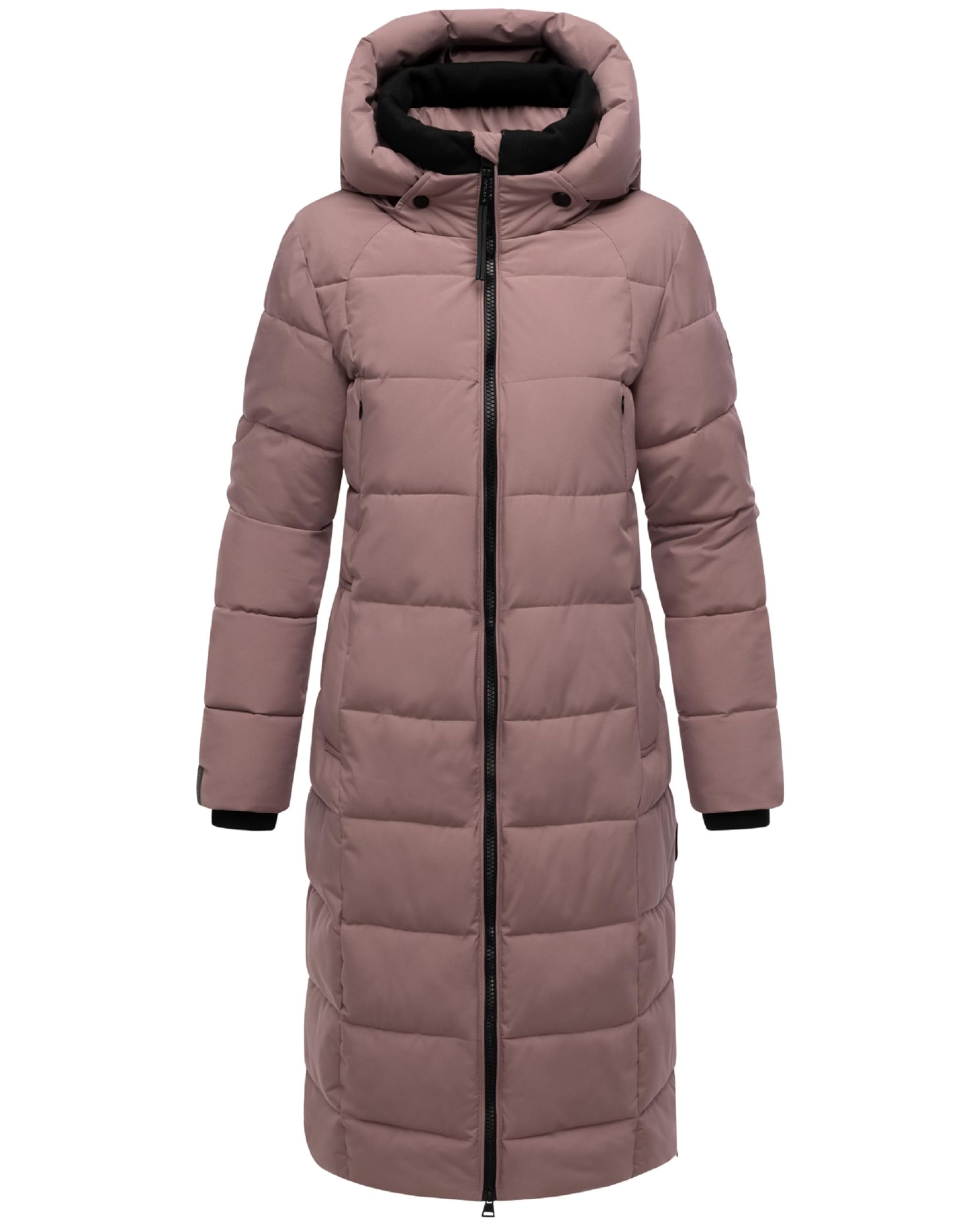 Marikoo Women's Mauve Lanitaa Xvi Long Winter Coat Warm Quilted Coat Xs-6Xl, L