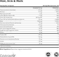 Vista 3 de Celebrate Vitaminas Cabello, Piel y Uñas - 120 Cápsulas