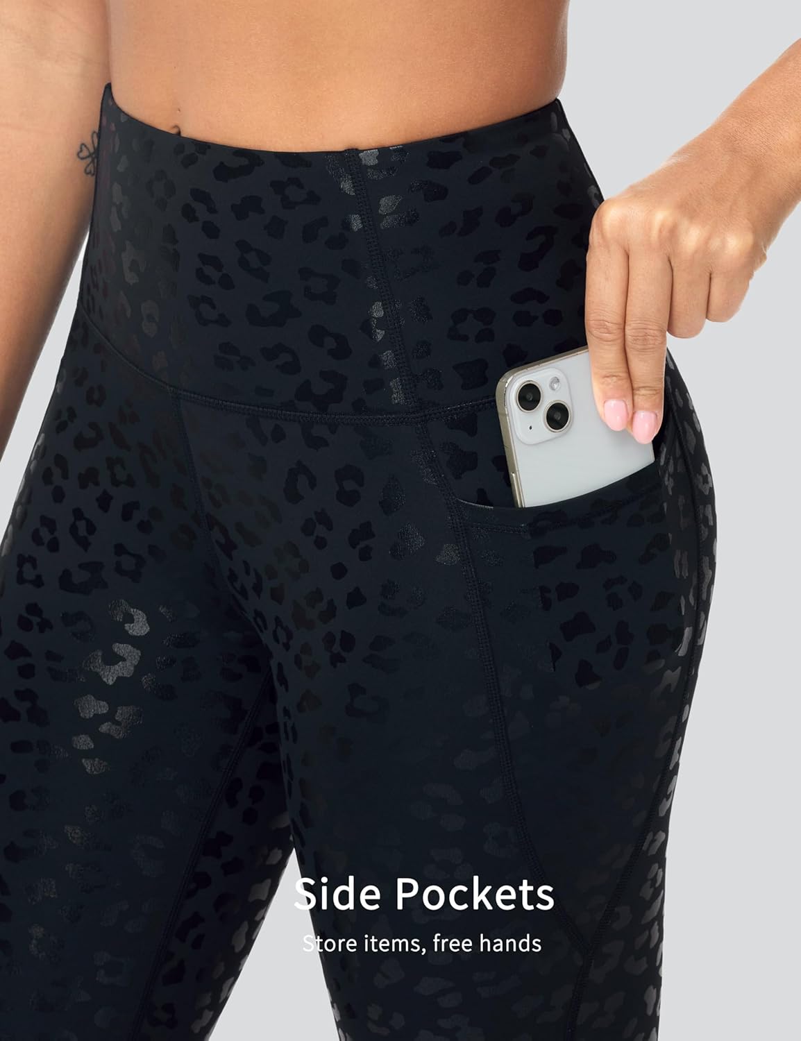 THE GYM PEOPLE Women's High Waisted Yoga Leggings Soft Tummy Control Workout Running Athletic Pants with Pockets - Image 4