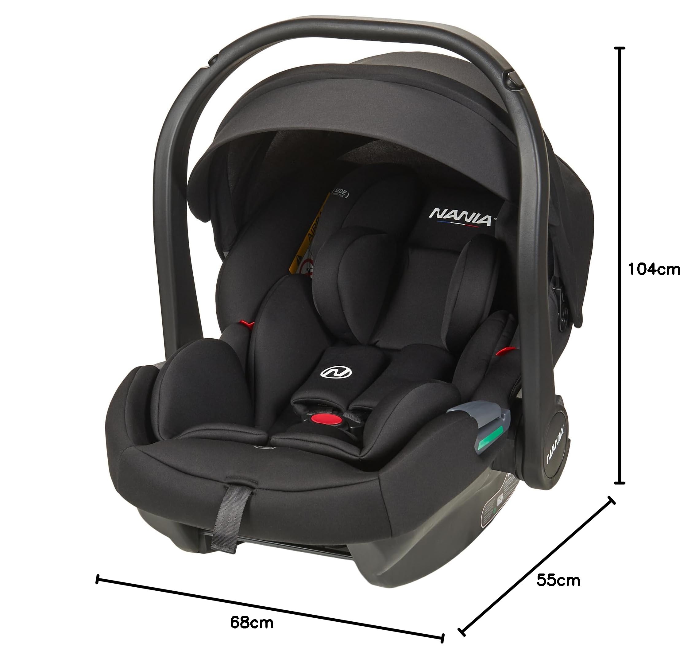 Nania Myla Passeggino combinato 2 in 1 compatto leggero 0-4 anni max 22 kg seggiolino auto Rimini 40-87 cm 0-13 kg protezione laterale comfort