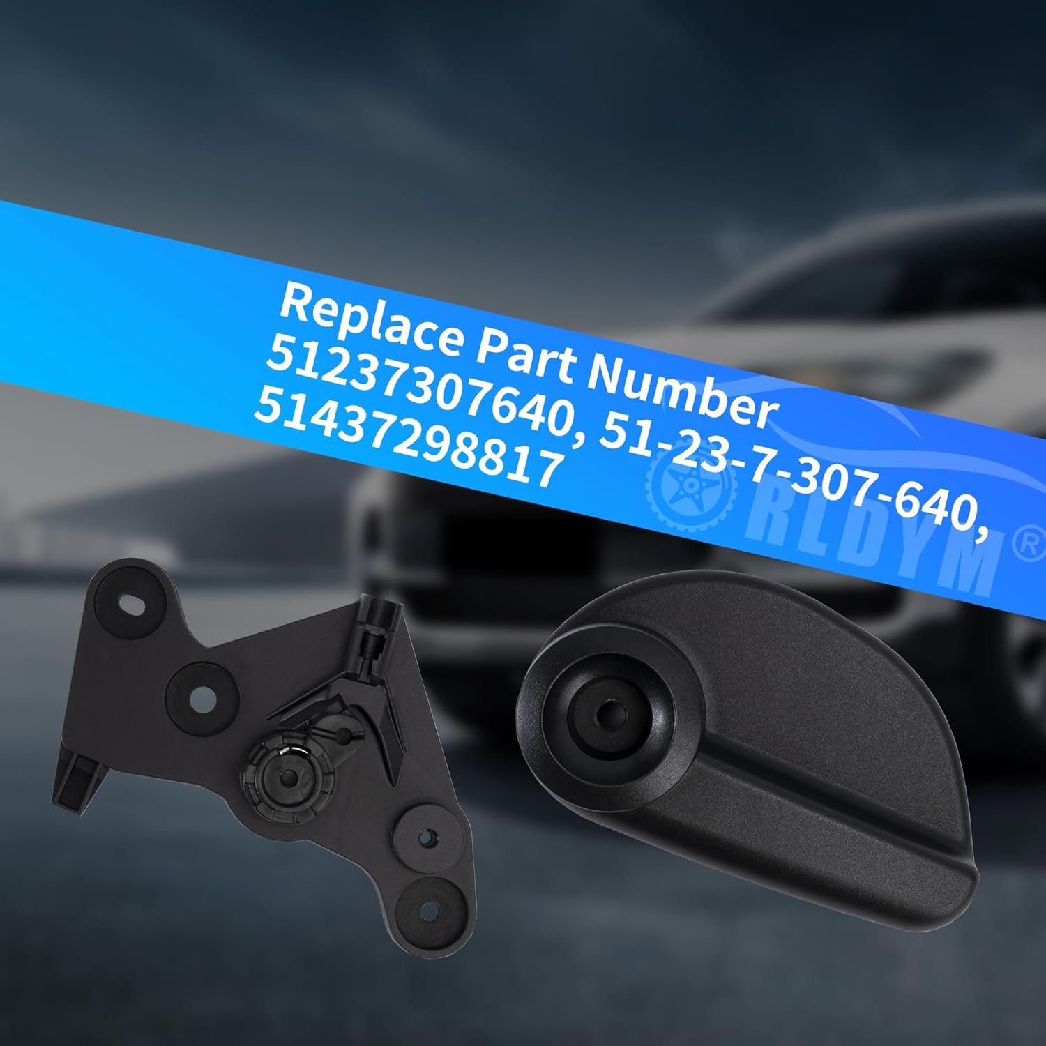 Rldym Front Hood Release Handle Lever Lock Kit 51437298817 51237307640 for 2014-2022 Mini Cooper, Clubman, Countryman 1.5L 2.0L