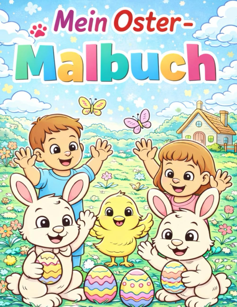 Mein Oster-Malbuch: 50 Ostermotive zum Ausmalen – ideal als Oster-Geschenk für Jungen und Mädchen
