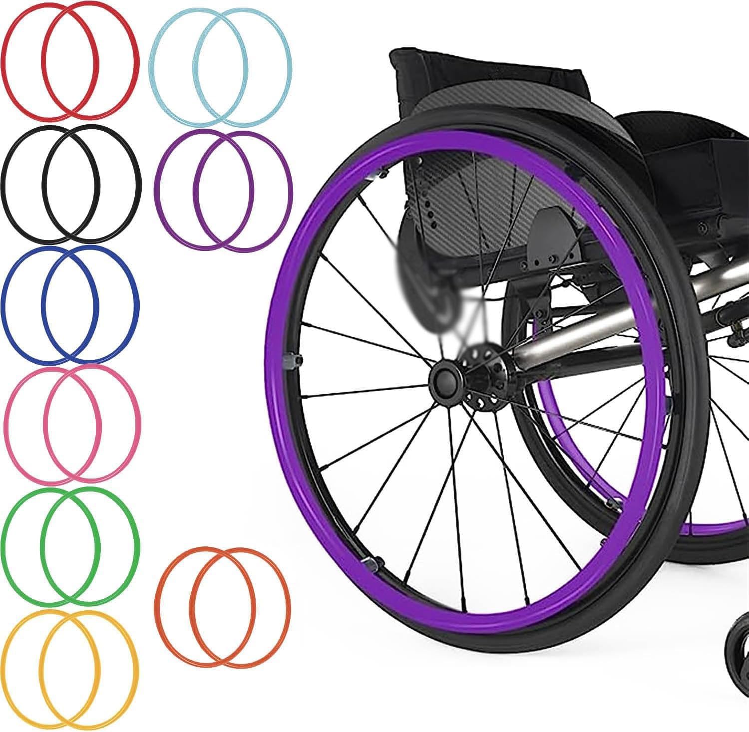 Copri Corrimano Per Sedia A Rotelle, Coperture For Bordo Di Spinta For Sedia A Rotelle Antiscivolo Resistente All'Usura Copertura Protettiva In Silicone Accessori Per Sedie A Rotelle(5,24 inches)