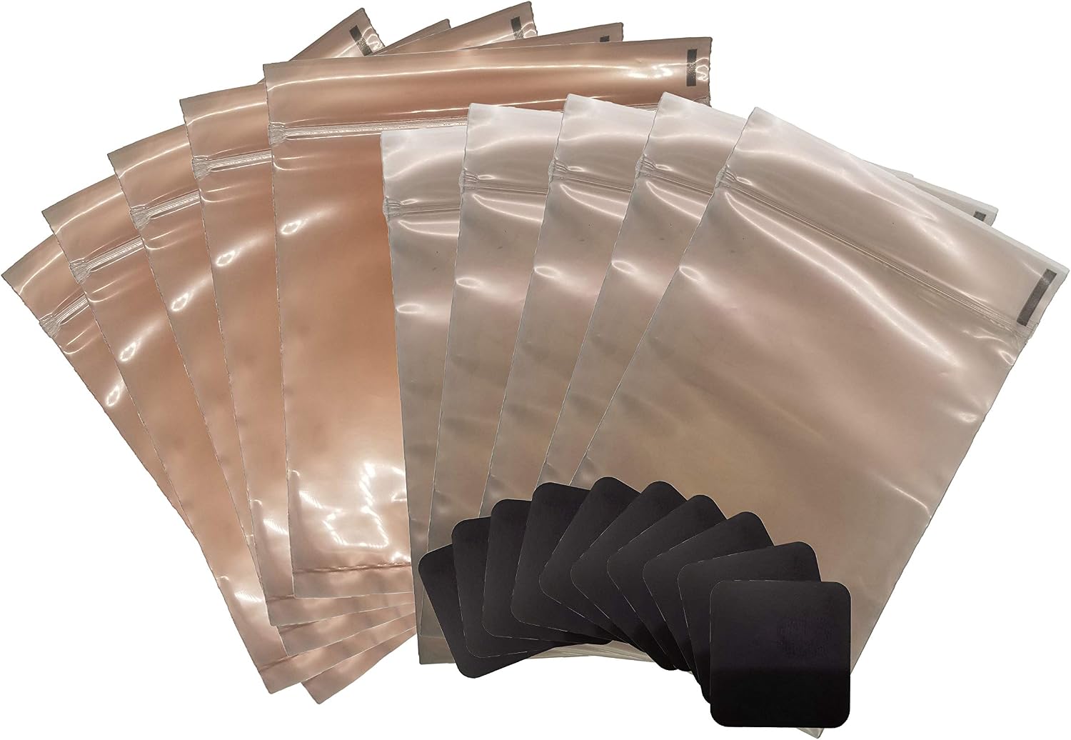 Rosenthal Collection Anti Tarnish Prevention Bags & Tabs Set Perfect for Jewelry Storage 10 Bags and 25 1" x 1" Tabs