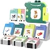 420 Words Talking Flash Cards for Toddler 3-6 Year Olds, Learning Montessori Toys with 210 Cards, Pocket Speech for Toddlers Therapy Toys, Children's Sensory Preschool Learning Educational Green