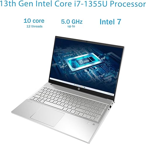 Miniatura 2 de HP Portátil de 15,6 pulgadas, procesador Intel Core i7-1355U, 64 GB de RAM, SSD de 1 TB, pantalla antirreflejo FHD, Bluetooth 5, WIFI6, cámara web,