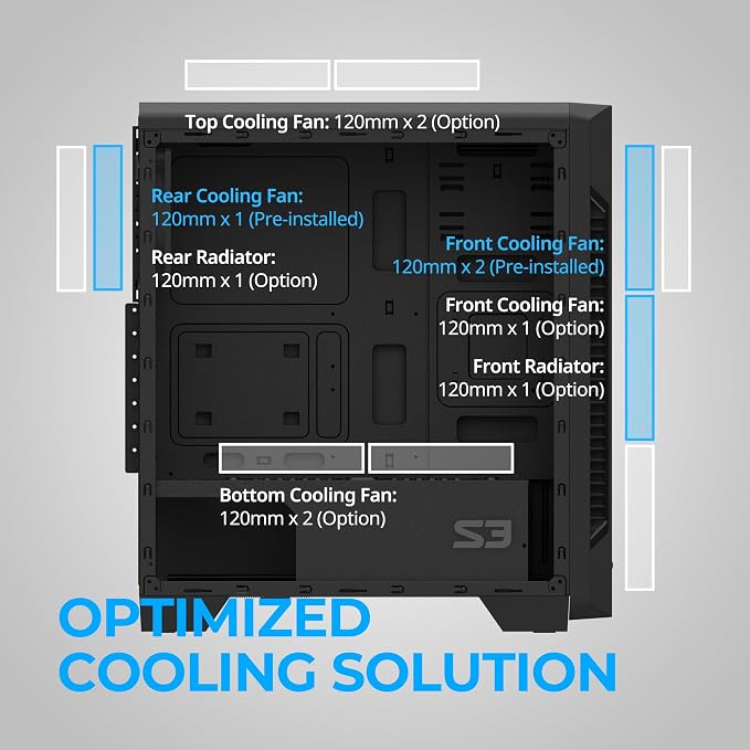 Gabinete PC Zalman S3 Mid-Tower con Panel Acrílico miniatura 7