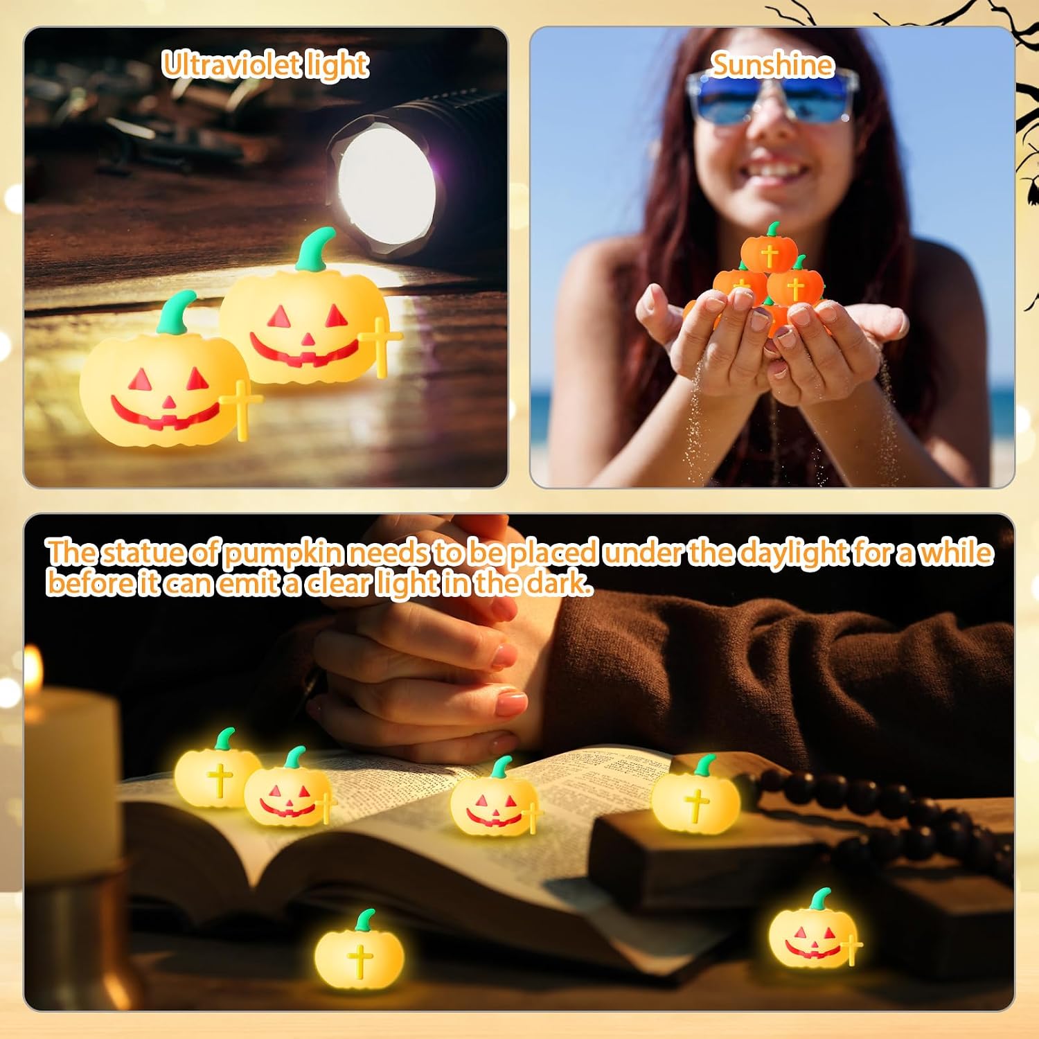 Wesiti 30 Sets Christian Halloween Party Favors Religious Mini Pumpkins image 3