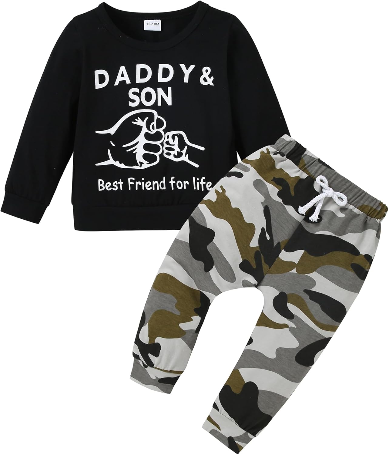 YALLET Baby Toddler Boy Clothes Fall Winter Outfit Long Sleeve Sweatshirts Pants Set 6 9 12 18 24 Months 3T 4T 5T Boy Clothes