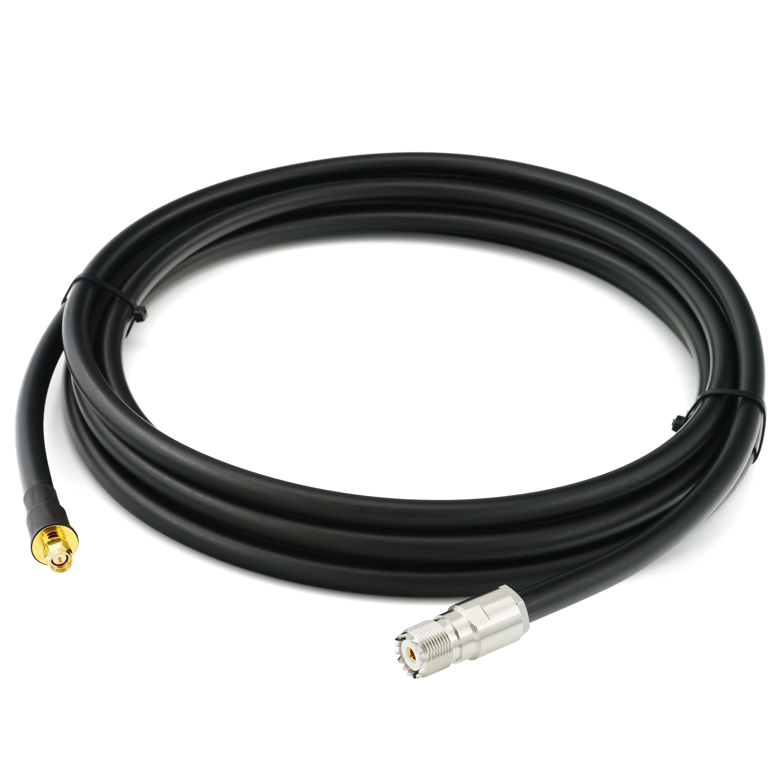 30m SO239 a SMA Maschio Cavo coassiale UHF impermeabile a bassissima perdita – prolunga 30 metri da esterno 8D-FB Ø11,1mm – per HAM cavo antenna CB radio analizzatore misuratore SWR VHF