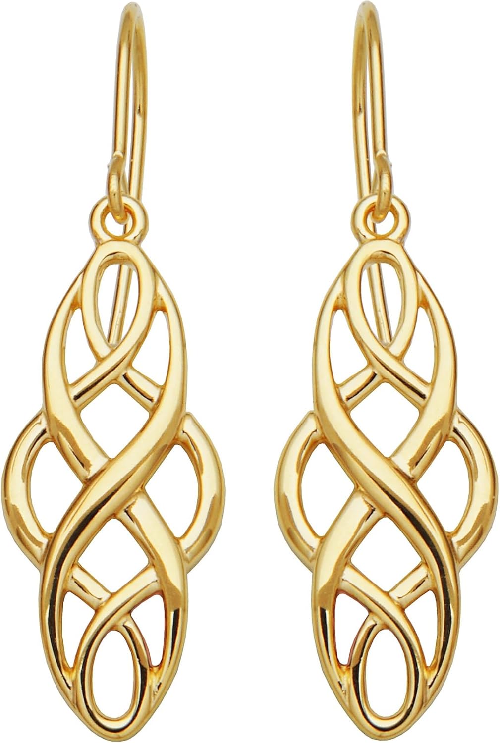 Amazon Essentials Sterling Silver Celtic Knot Dangle Earrings