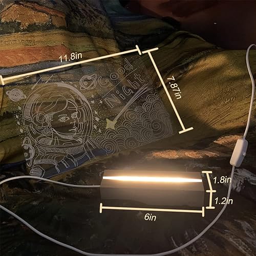 Miniatura 5 de 2 juegos de tablero de dibujo LED Lumiboard, pizarra de borrado en seco de 11.8 x 7.87 pulgadas (grueso x 1 delgado x1) tablero de lumiboard para