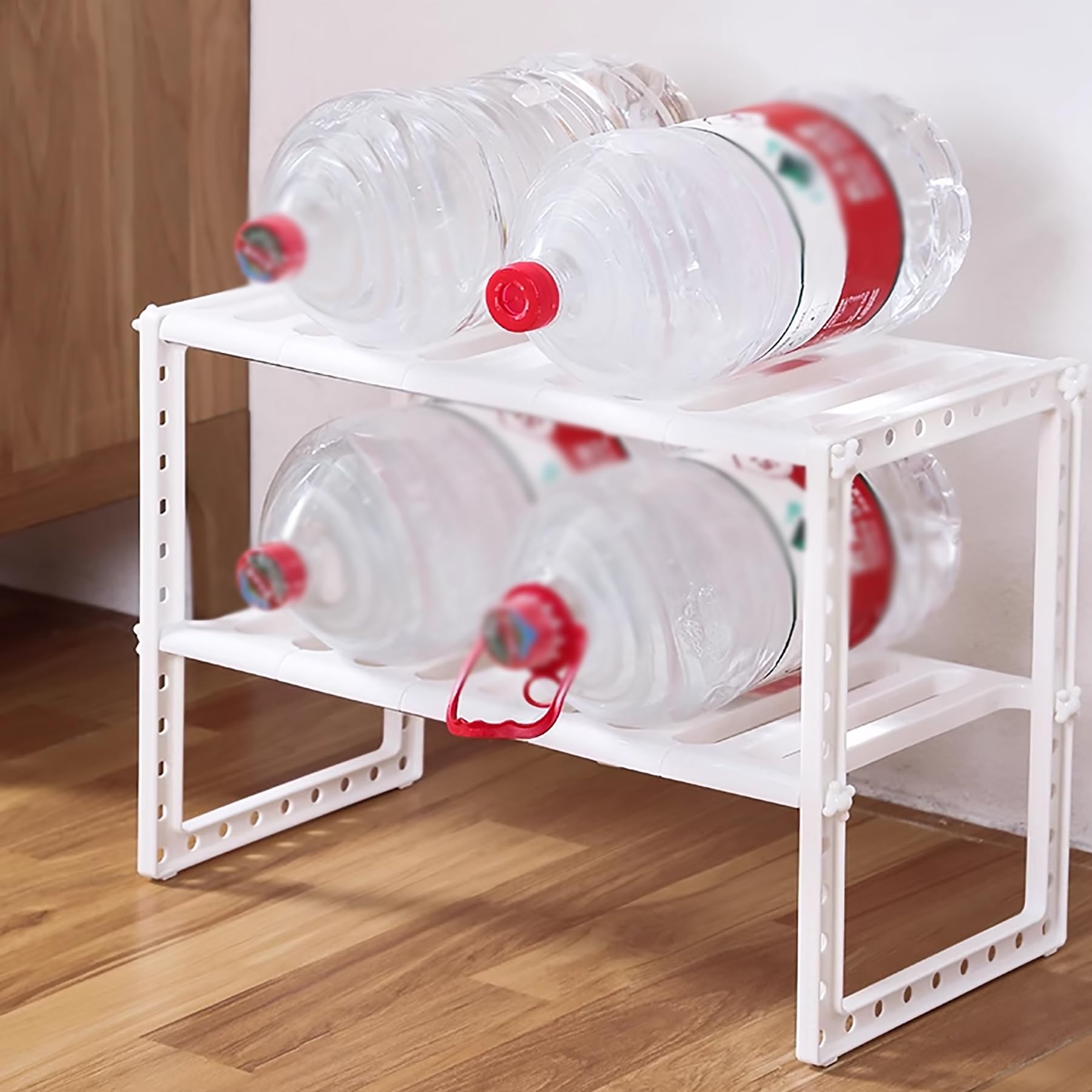 Organizzatore per armadietto da Bagno Scaffale da Cucina sotto Il lavello Organizzatore espandibile per ripiano per Armadio da Cucina a 2 Livelli,Bianca