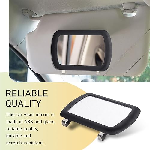 Miniatura 6 de YVSHZJ3001-1PC - 1 espejo de visera para automóvil, 6.5 x 4.3 pulgadas, espejo de maquillaje de alta definición, espejo de pasajero, adecuado para