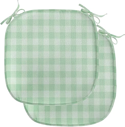 Vista 210 de Lunarable Orient - Juego de 6 cojines de asiento para silla, diseño de estrellas marroquíes, espirales y curvas abstractas, ilustración oriental