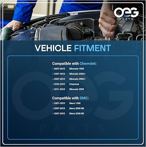 Miniatura 3 de Nuevo Elevalunas trasero izquierdo compatible con GMC Sierra 3500 HD, 2500 HD, 1500 2007-2013; compatible con Chevrolet Silverado 2500 2011-13,