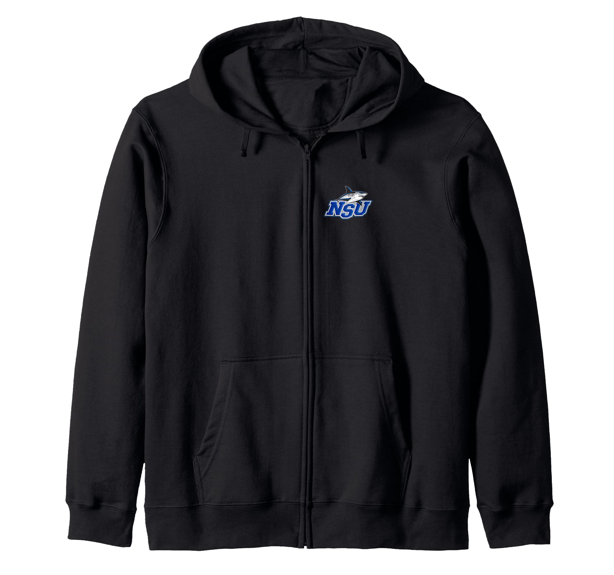 Nova Southeastern Sharks Left Chest Icon Officially Licensed Zip Hoodie