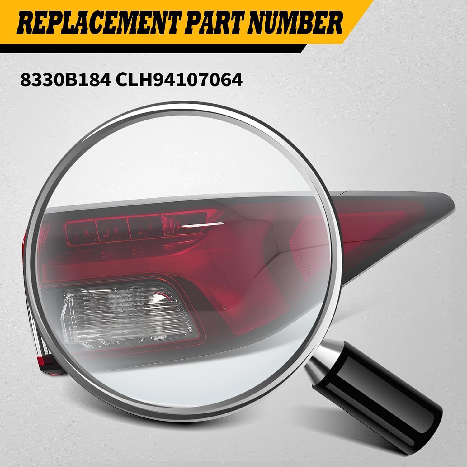 Tail Light Assembly Right Side Compatible with 2022 2023 2024 Outlander PHEV Rear Lamp 8330B184 CLH94107064