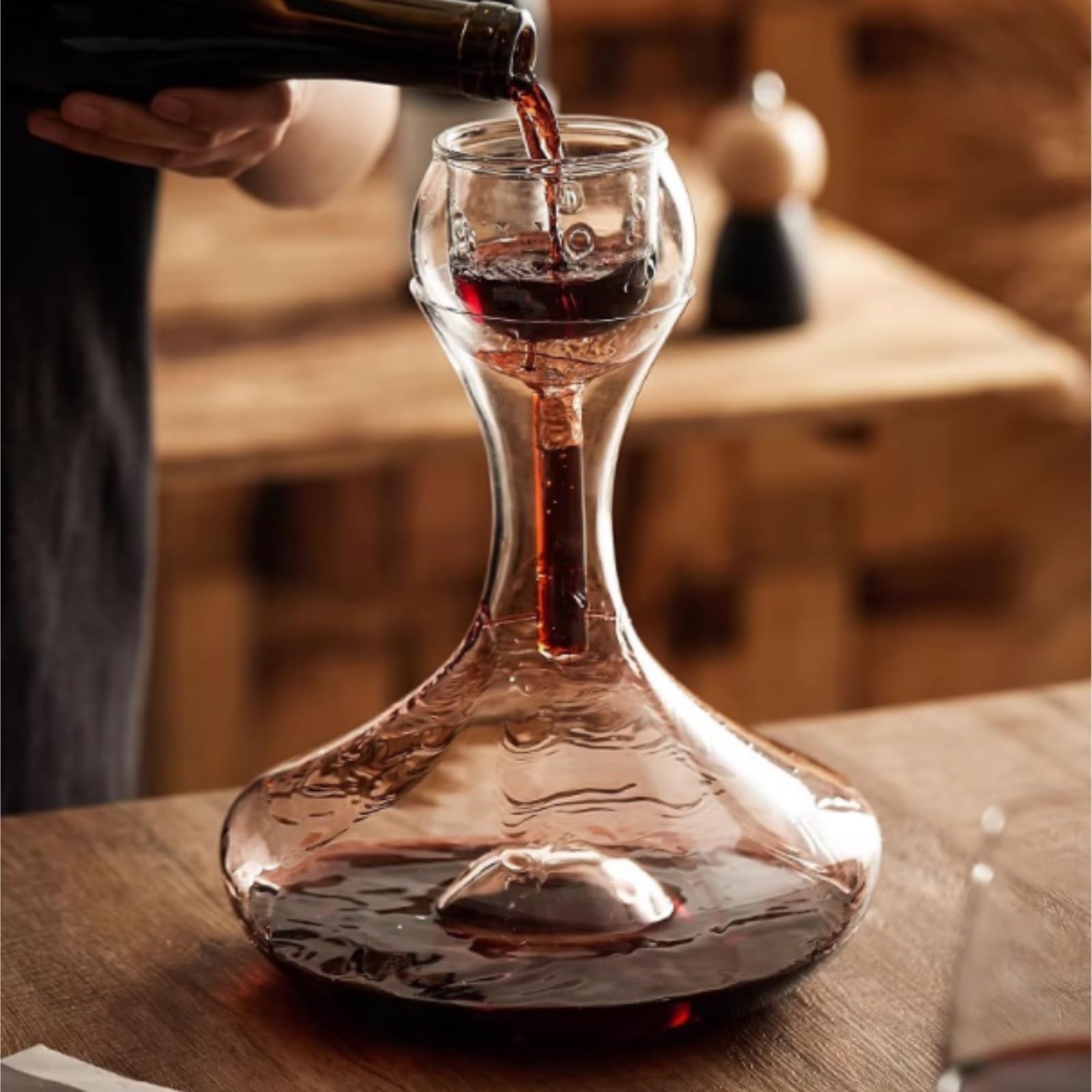 Decanter per Vino Rosso Whisky Decanter In Vetro Creativo For Vino Veloce For Uso Domestico E Commerciale Decantatore