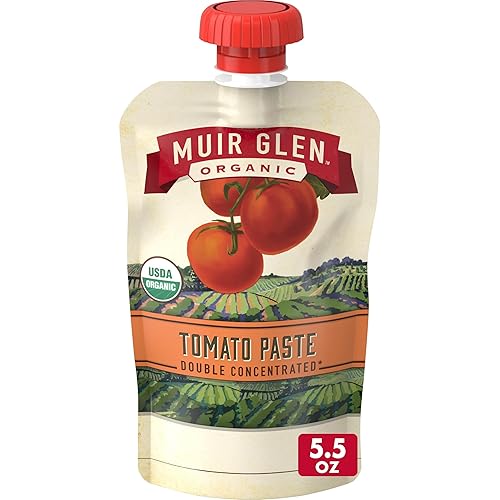 Muir Glen Pasta de tomate orgánica en bolsa resellable, 5.5 oz.