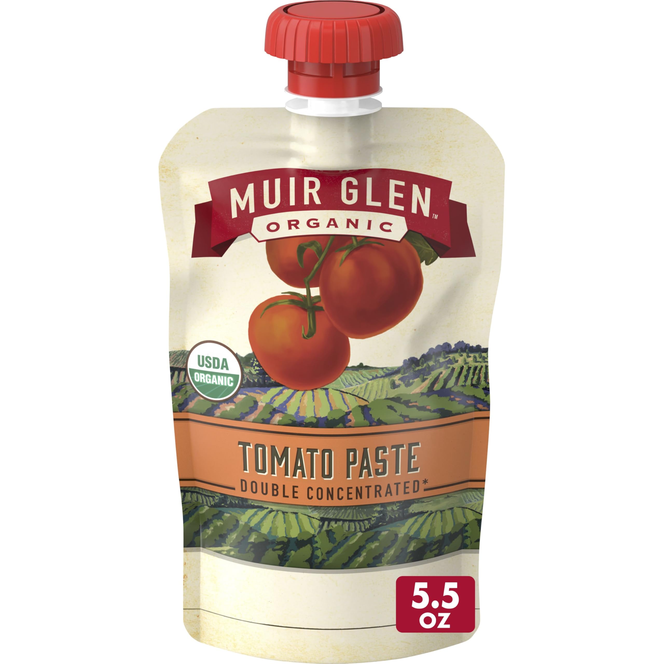 Muir Glen Organic Tomato Paste in Resealable Pouch, 5.5 oz.USDA Organic