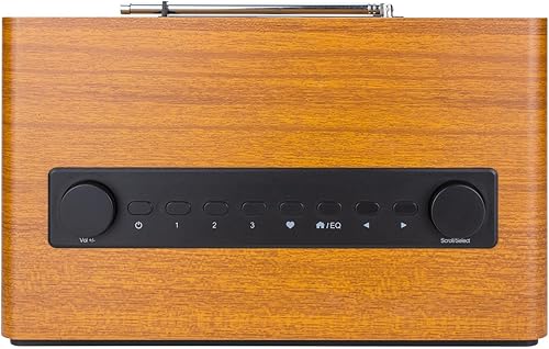 Miniatura 6 de Ocean Digital WR-860 FM Radio de Internet Wi-Fi con altavoces estéreo, reloj despertador, temporizador de sueño, salida de línea, entrada auxiliar,