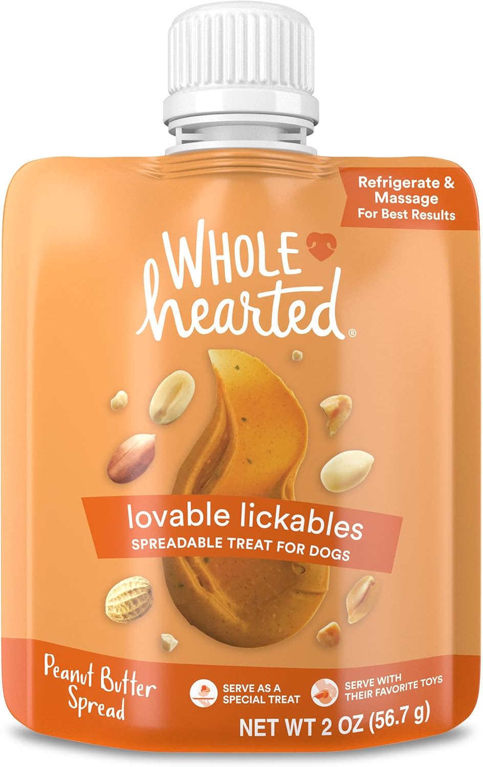 WholeHearted Loveable Lickables Peanut Butter Dog
