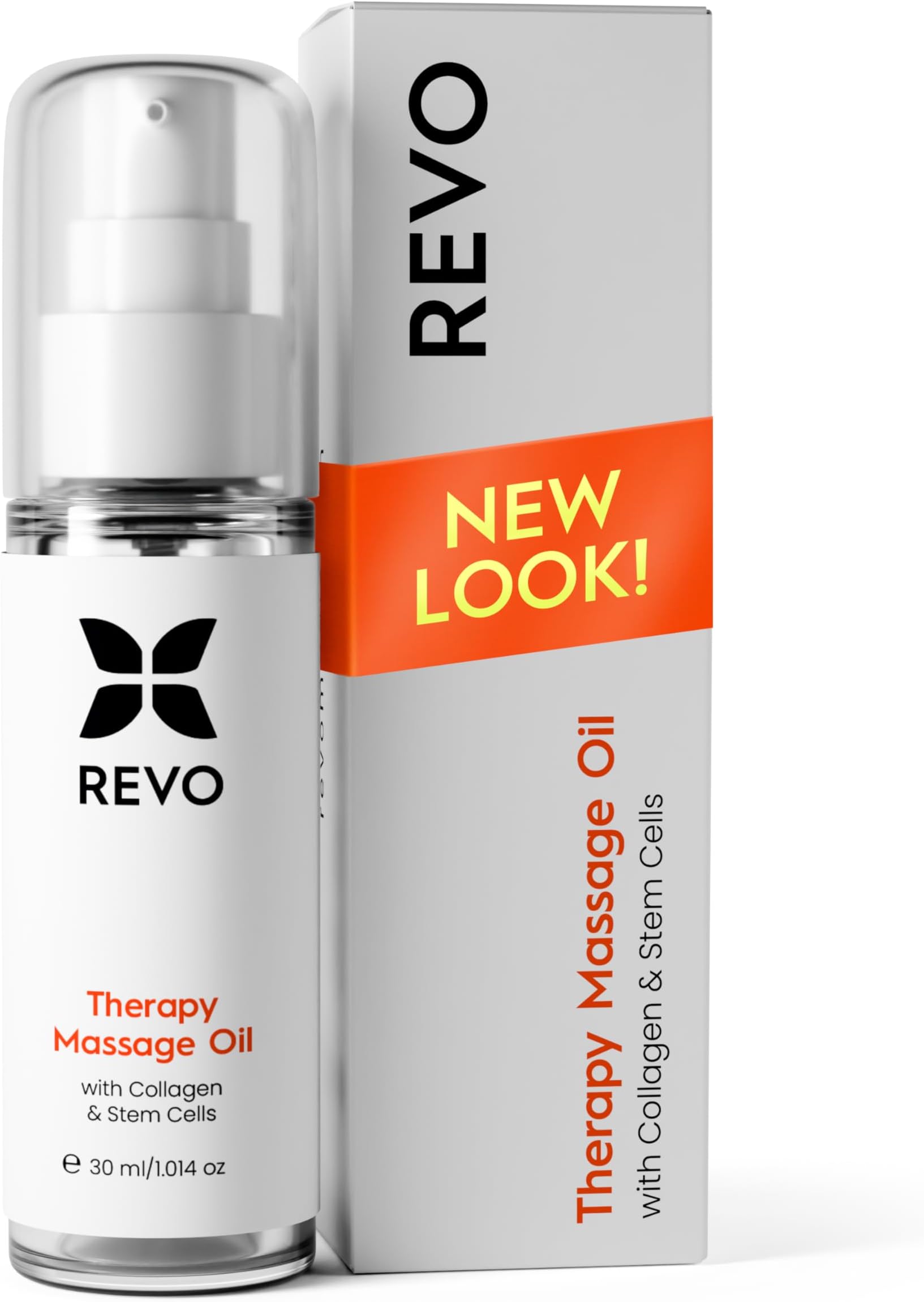 REVO Anti Cellulite Massage Oil Infused with Collagen & Stem-Cells for More Elastic, Tighter Skin