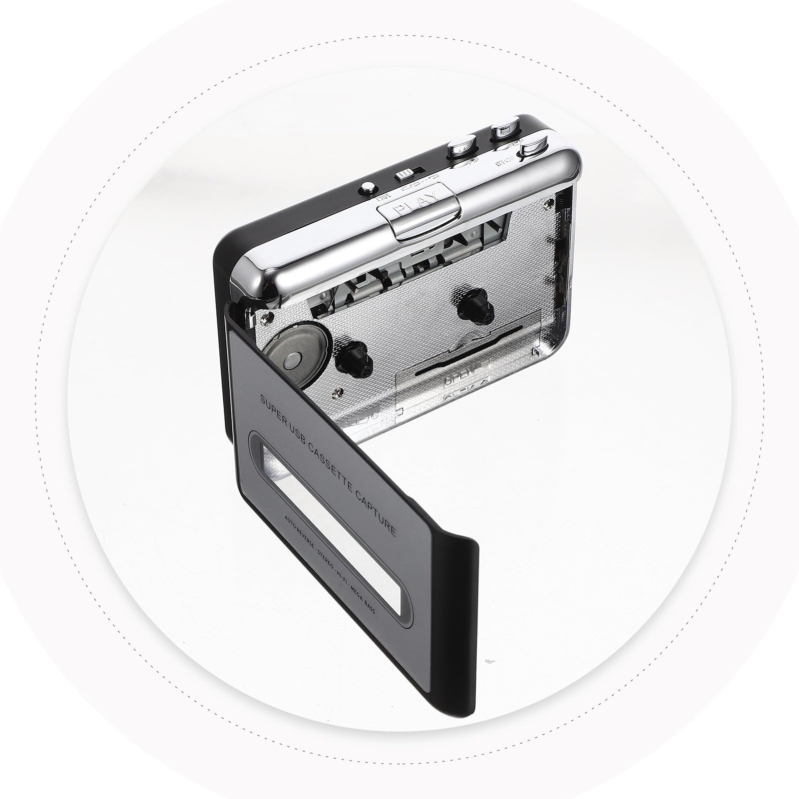 USB Magnetband Konverter Tragbarer Kassettenplayer mit Digitaler Aufnahmefunktion für Musikkassetten und Mp3 umwandlung im Alltag