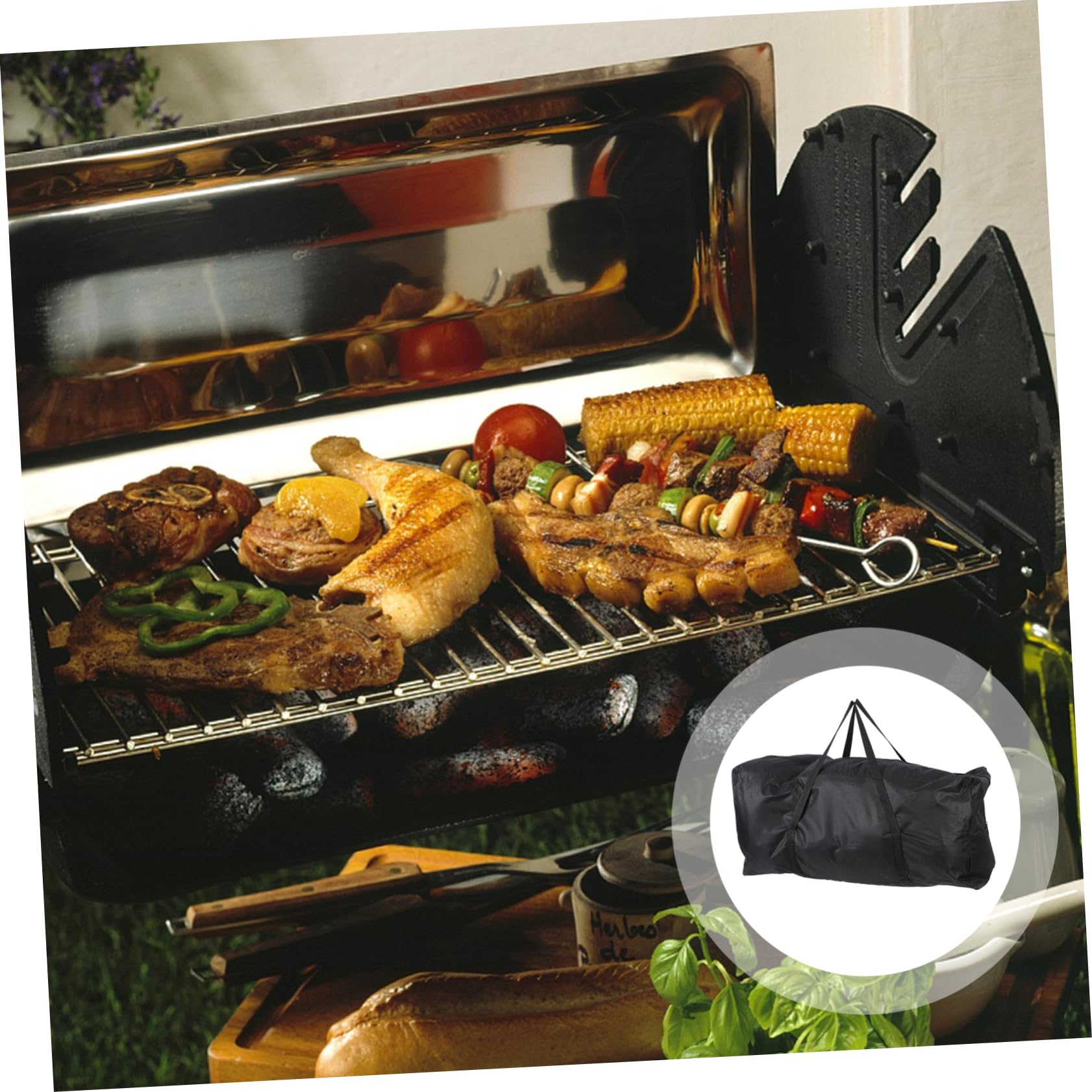Hemobllo 3piezas Organizador De Para Camping y Barbacoa Bolsa De Almacenamiento De Resistente y Práctica