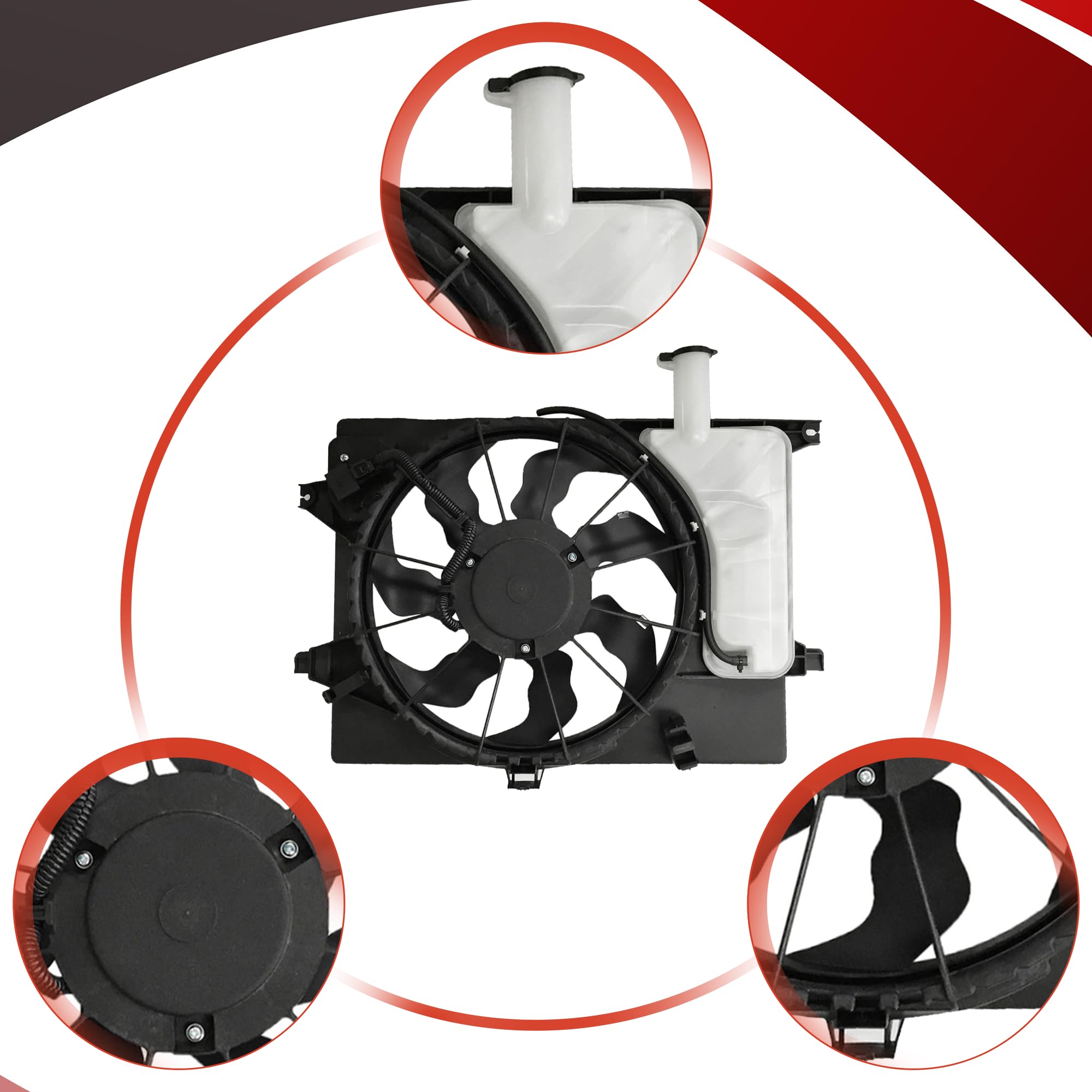 Radiator Cooling Fan for Kia Forte 2017-2023 – 12V Condenser Fan Radiator Cooling Fan for Kia Forte 2017-2023 – 12V Condenser Fan