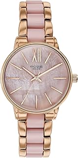 Sonata Poze Quartz Analog Mother of Pearl Dial Metal & Plastic Strap Watch for Women-SP80051KD01W