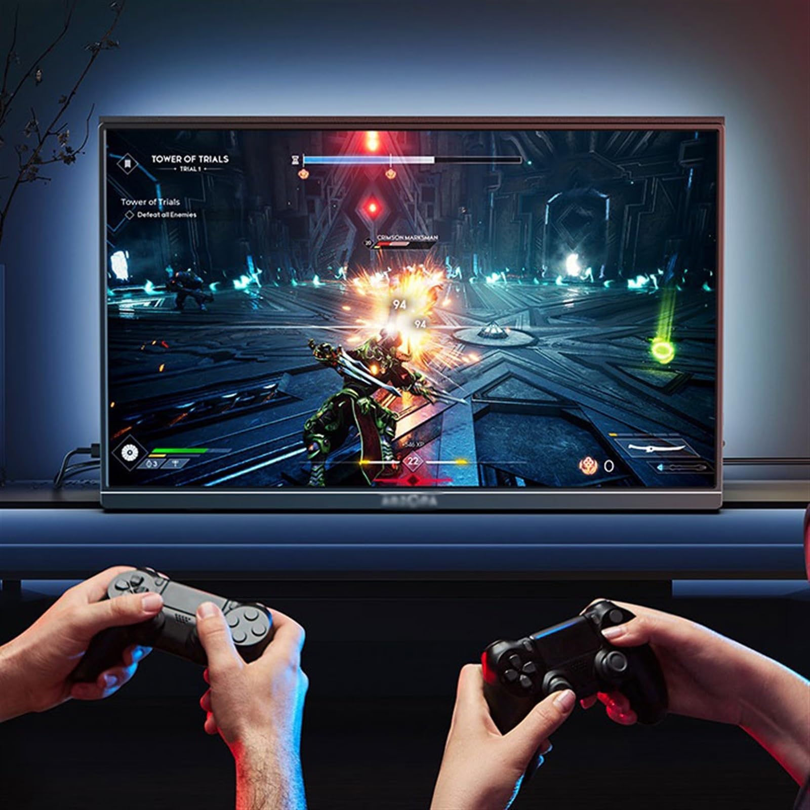 Monitor przenośny 17.3-calowy ekran zewnętrzny IPS 60 Hz dodatkowy laptopa FHD 1920 * 1080 rozdzielczość rozszerzenia konsoli do gier Monitor do laptopa