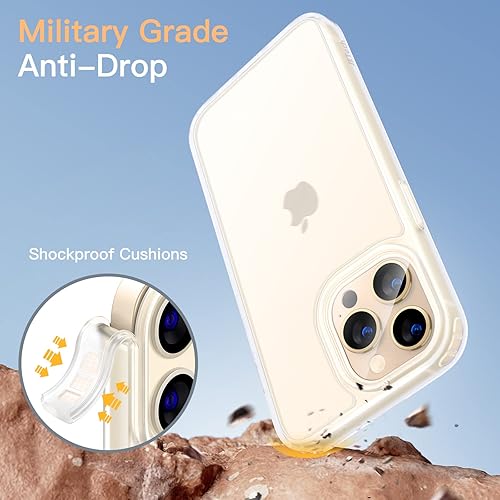 Miniatura 3 de JETech Funda mate para iPhone 13 Pro Max de 6.7 pulgadas, a prueba de golpes, protección contra caídas de grado militar, cubierta trasera