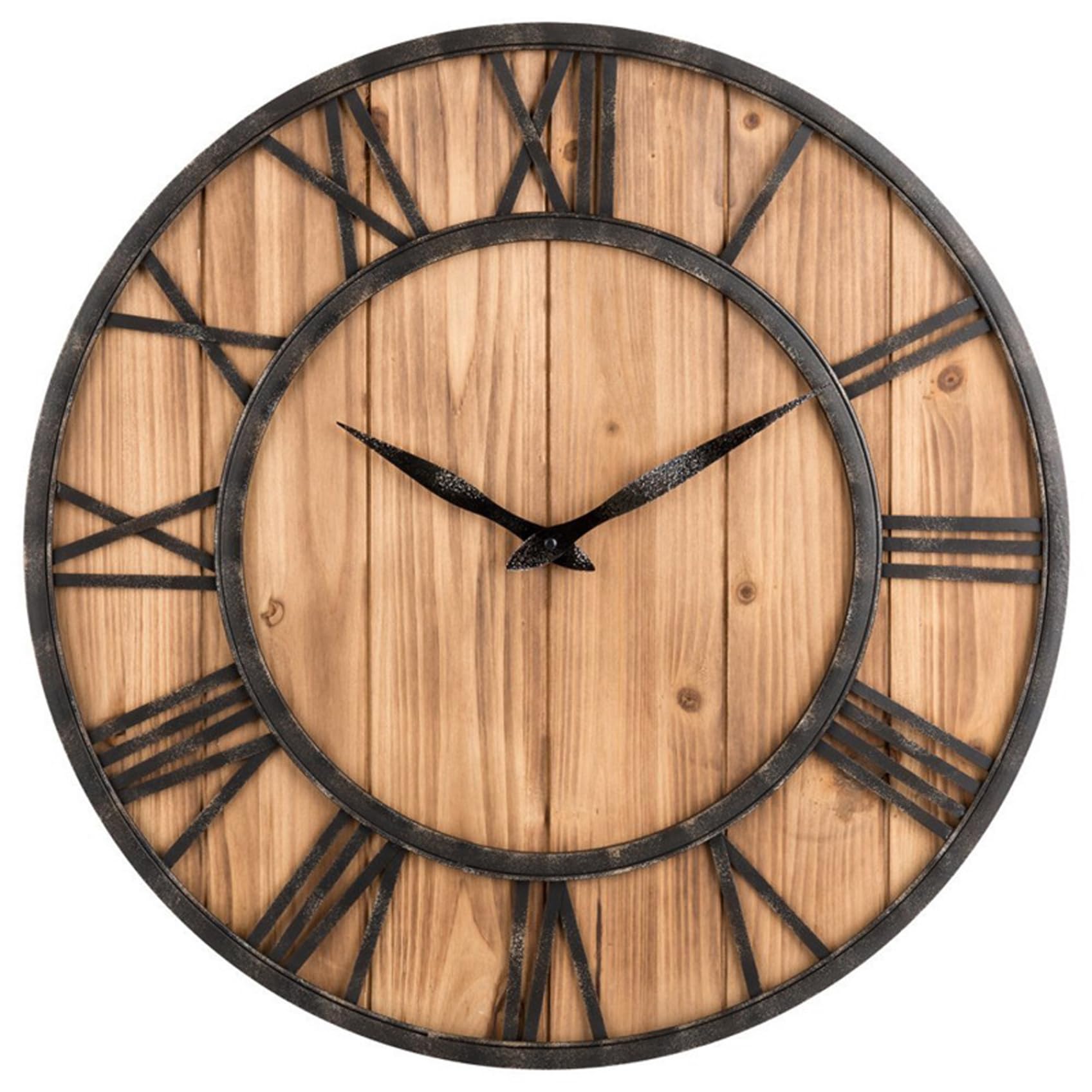 Horloge murale vintage 16 pouces décorative pour mur de salon moderne