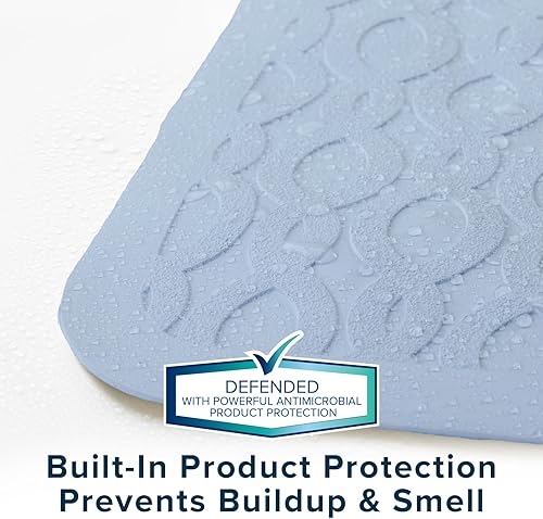 Miniatura 6 de SlipX Solutions Alfombrilla de seguridad de goma grande duradera de 27 x 15 pulgadas, siéntete seguro y seguro en tu baño o ducha, textura de