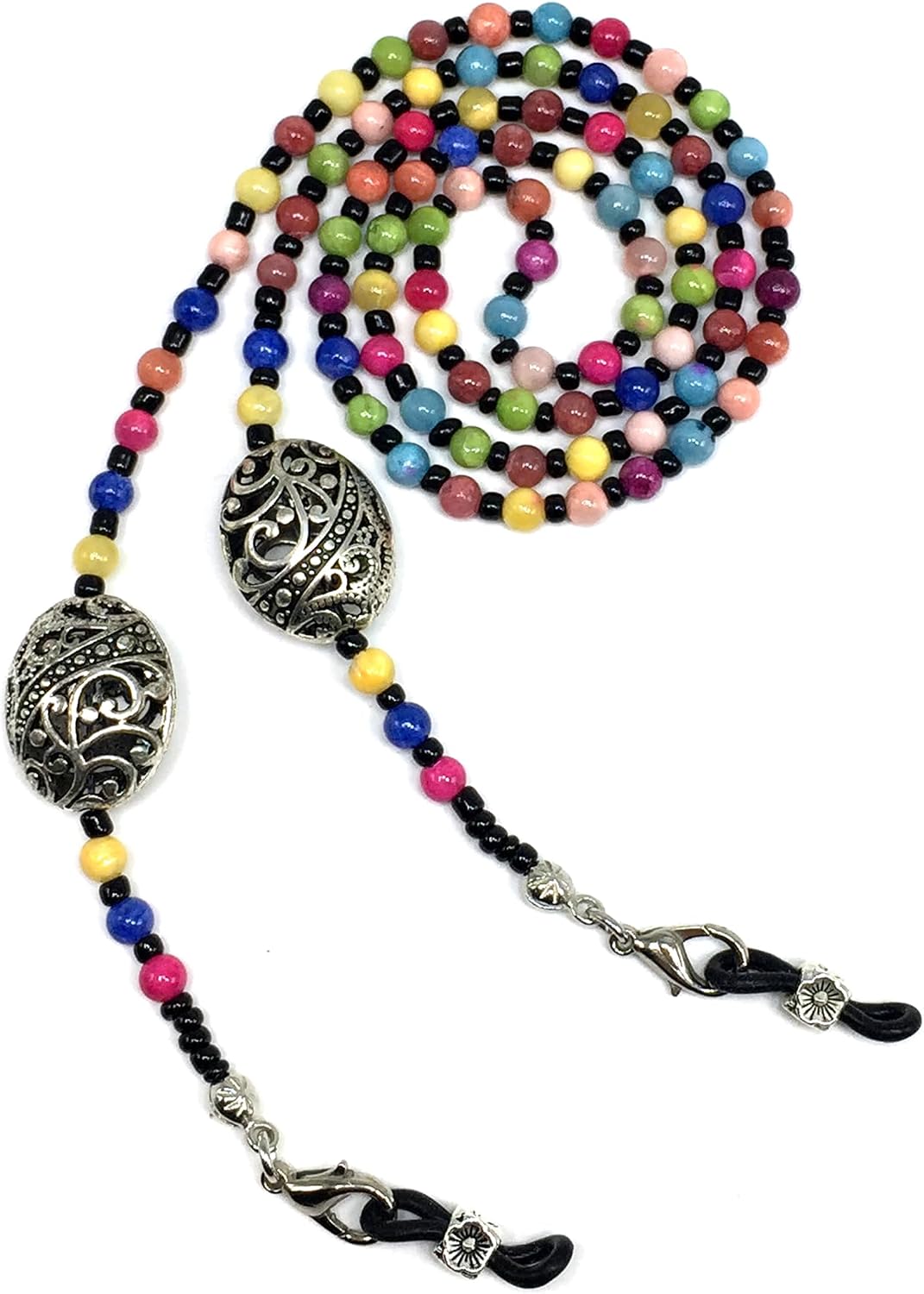 HANDMADE Eyeglass Chains Eyewear Retainer Beaded Eyeglass Strap Holder Natural Stone Beaded Eyewear Retainer