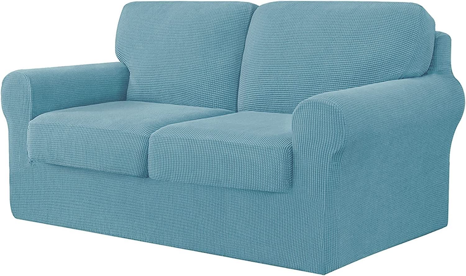 Housse de canapé extensible haut de gamme en peluche de fourrure