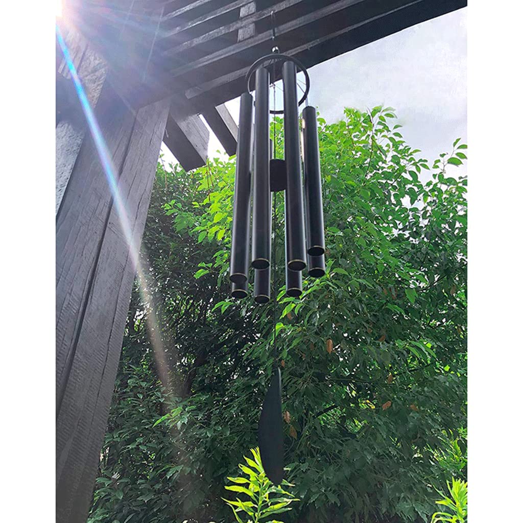 Campanelli eolici grande tono profondo 38 in 8 tubi sintonizzati all'esterno della campana del vento da giardino, sospeso, balcone, decorazione della casa regalo commemorativo (come mostrato 38 poll