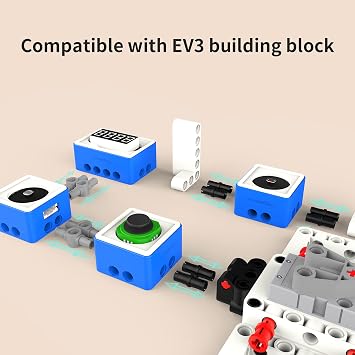 Yahboom Building Block Programming Kit Sensor Module for Kids with Micro bit V2 STEM Coding DIY Robot Kit Micro bit Programmabl Education Learn Toy for 8+