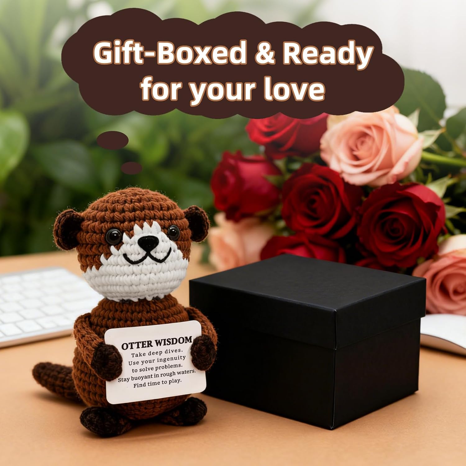 Birthday Otter Wisdom Gifts for Daughter Son Teen Boy Girl Otter Wisdom Positive Decoration Graduation Gift for Women Men Her Him Friends Inspirational Encouragement Emotional image 5