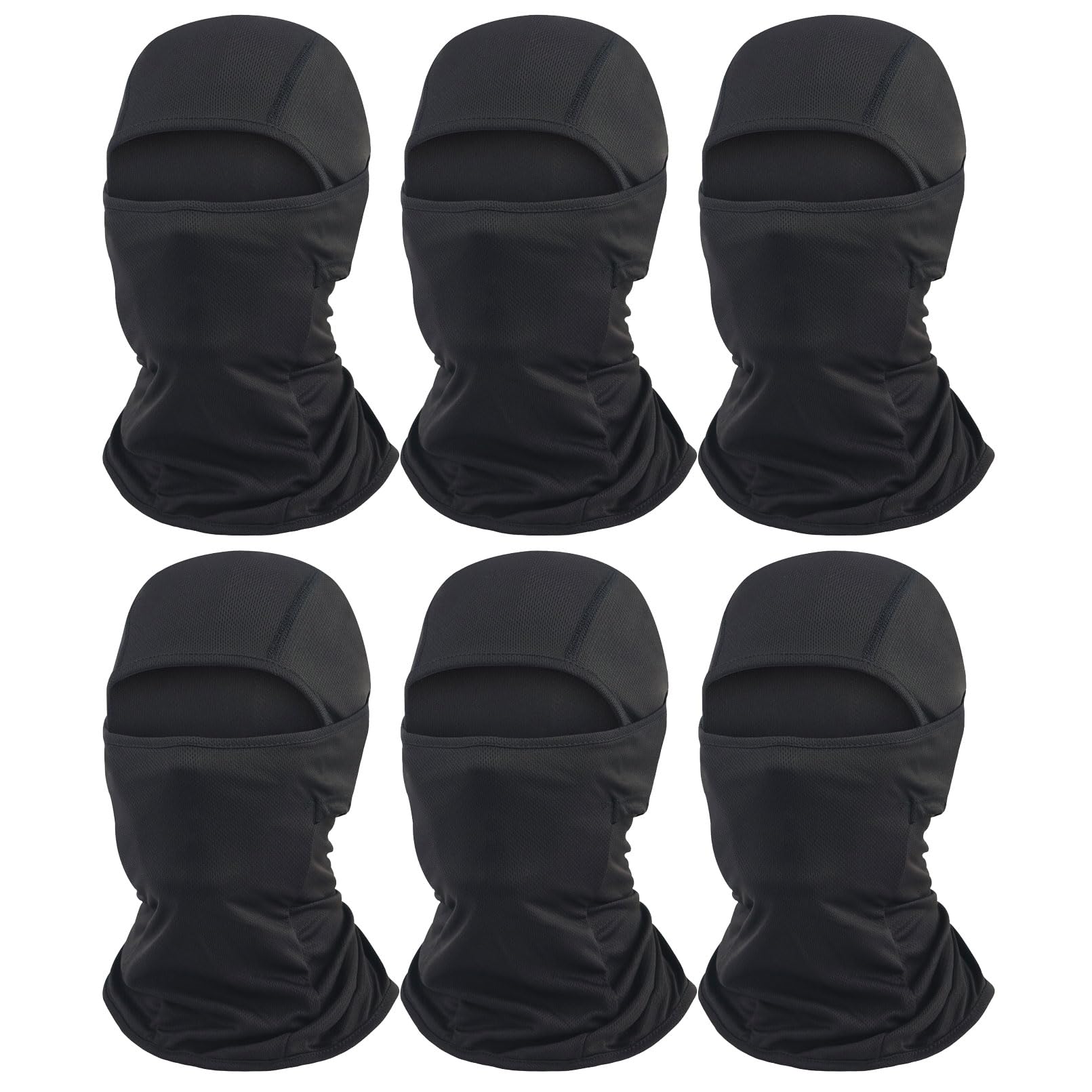Balaclava Ski Mask 6 Pack Full Face Mask Shiesty Ski Mask for Men Women Motorcycle Summer Face Cover
