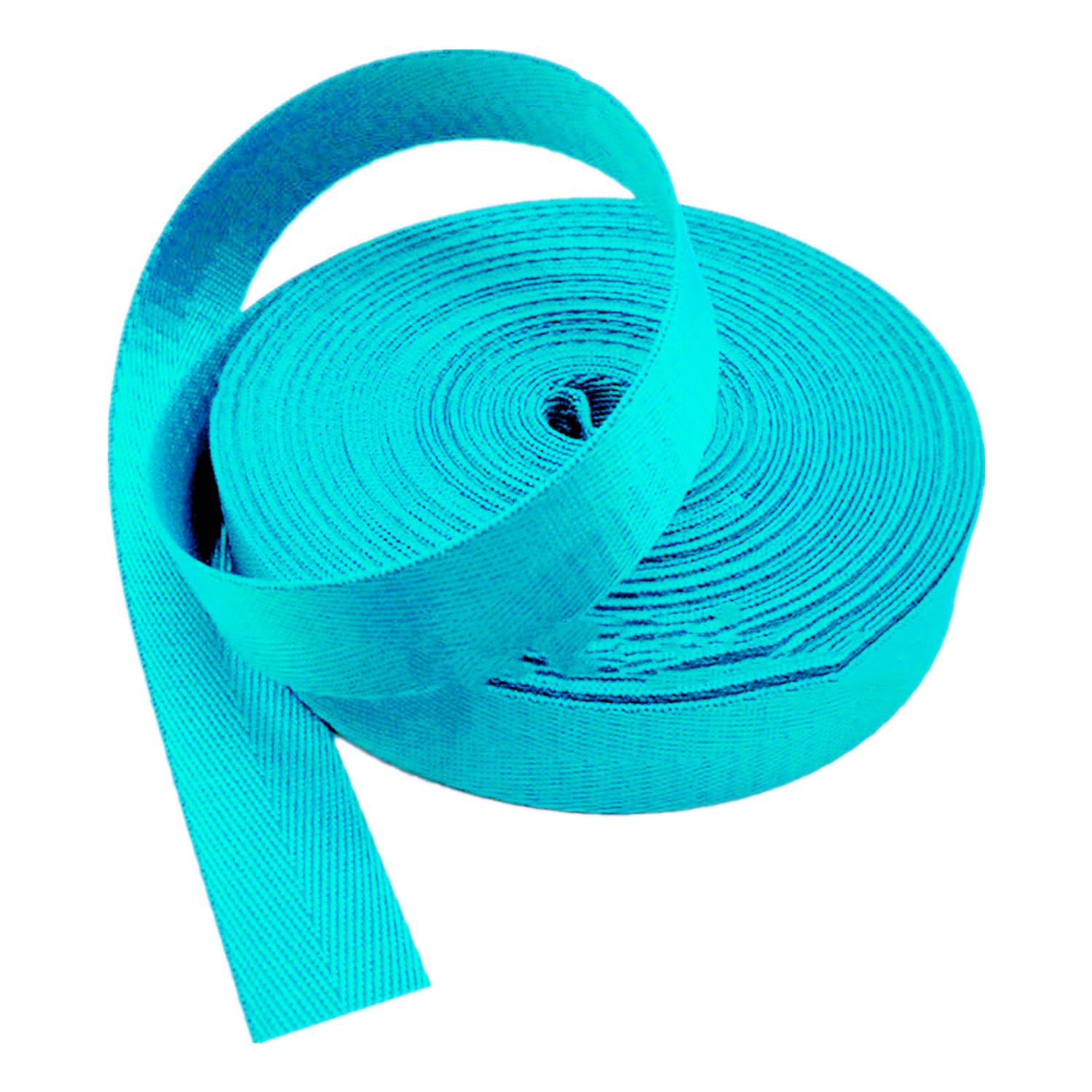 Sangles en nylon 25 mm bleu lac de 5 yards pour réparation de sac et bagage