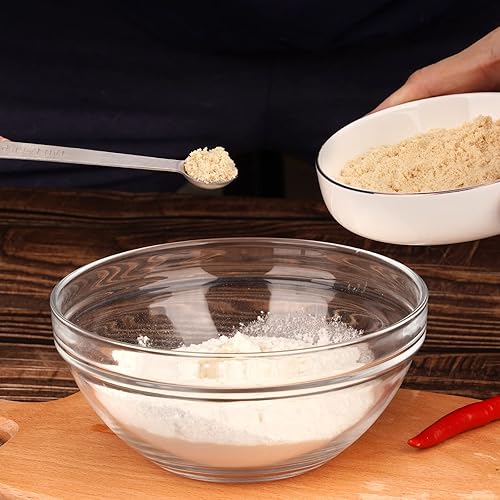 Miniatura 6 de Juego de Mini Cucharas Medidoras, Cucharas Medidoras de Acero Inoxidable de Alta Resistencia para Cocinar y Hornear, Cuchara de Mesa y Cuchara de Té