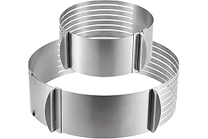 2-Pack Cake Slicer And Leveler 7/6-8 Inch and 9-12 Inch Levelers For Cutting Cakes
