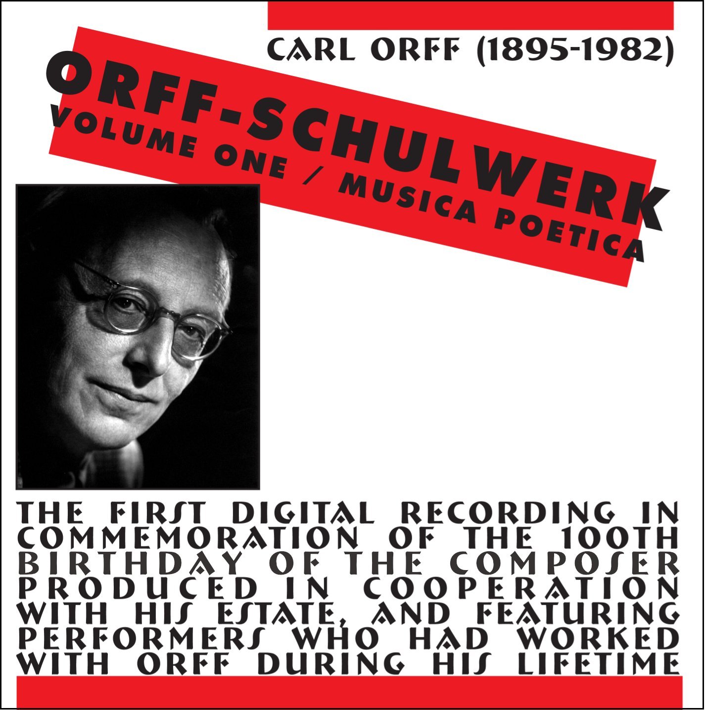 Carl Orff-Schulwerk, Musica Poetica,Vol. 1 [Audio CD] ORFF,C.