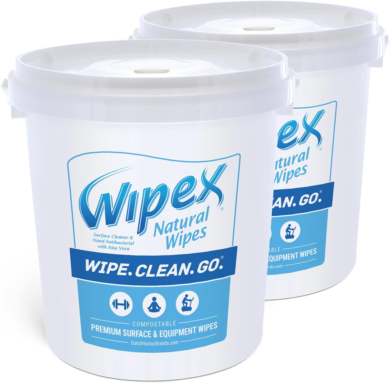 Wipex Gym & Fitness Cleaning Wipes, 400ct Dispensing Bucket