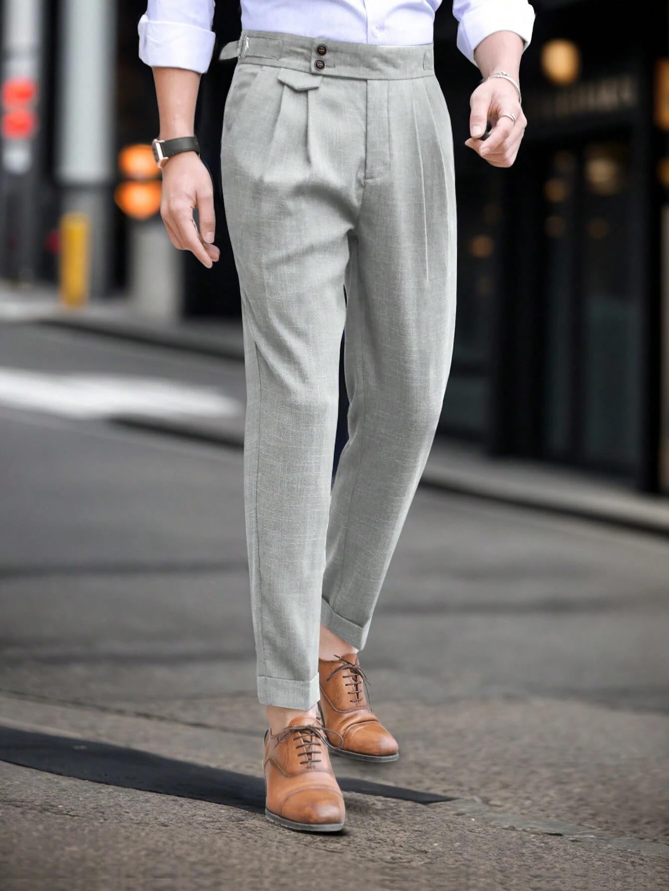 Lymio Pantaloni per gli uomini || Casual Pantaloni Uomo || Stile solido Pant || Patten elegante con pantaloni (TR-46-50)
