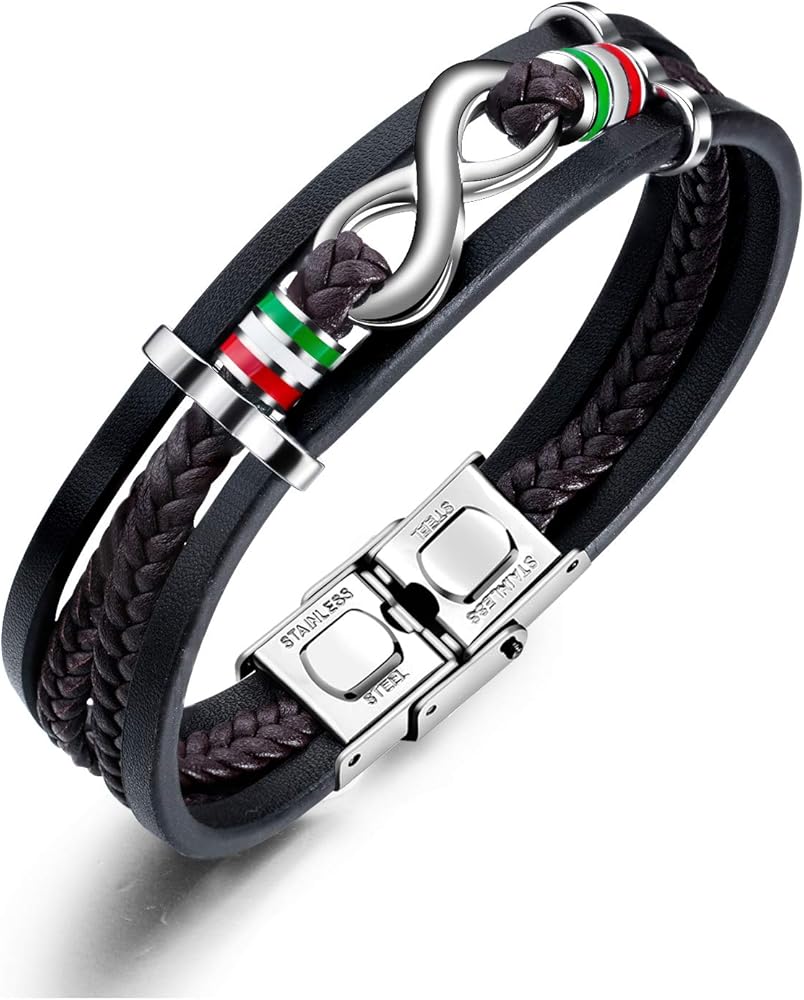 Amazon | Rockyu ブランド 人気ジュエリー ブレスレット メンズ