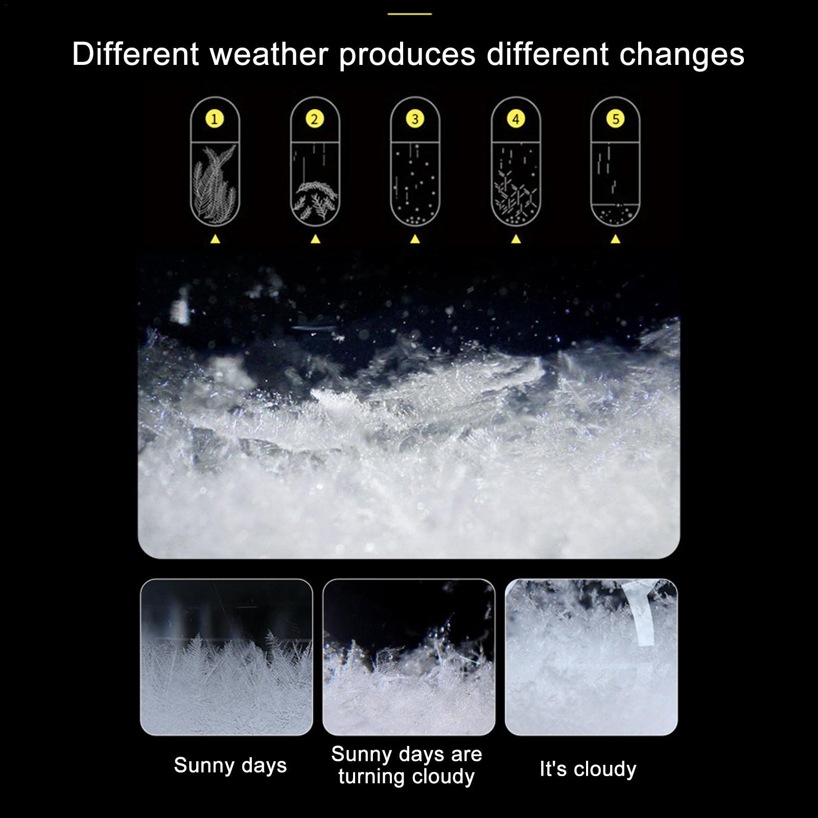 Viitech Weersvoorspelling van stormglas, wereldbol weerstation, decoratieve kristallen bol voor kantoor, thuis Viitech Weersvoorspelling van stormglas, wereldbol weerstation, decoratieve kristallen bol voor kantoor, thuis